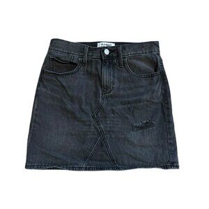 Girls 10/12 black denim skirt
